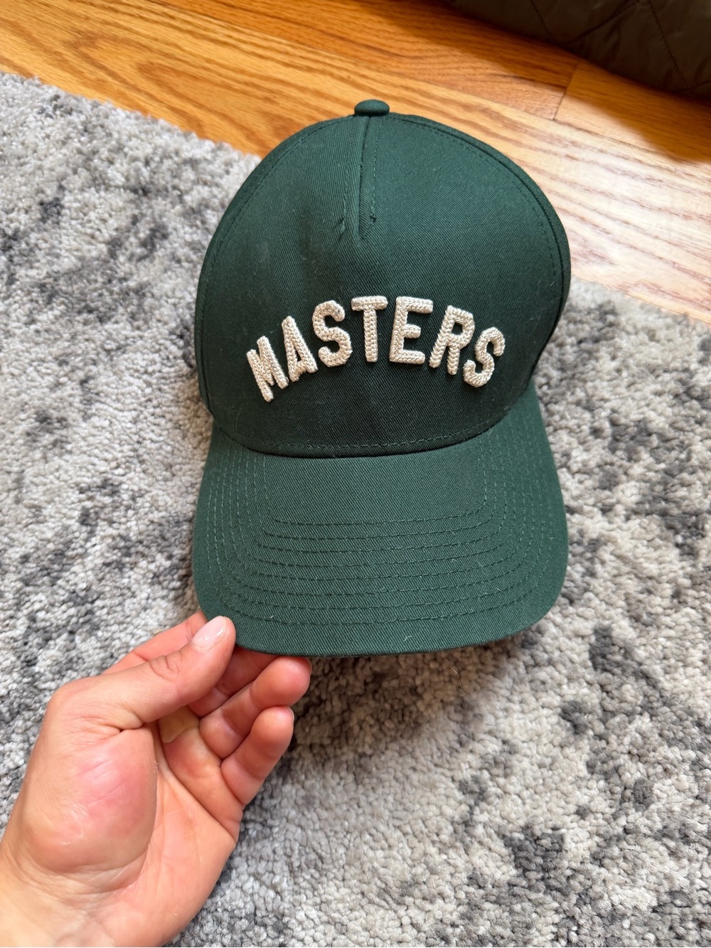 Masters Dark Green Embroidered Logo Cap